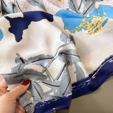  Quà tặng 20/10 cho sếp nữ, vợ, cô giáo, giáo viên nữ, mẹ và bạn gái, người yêu nữ quà tặng Khăn quàngchoàng cổ lụa cao cấp cho nữ văn phòng sở đẹp màu vàng xanh AGANA - KS213 