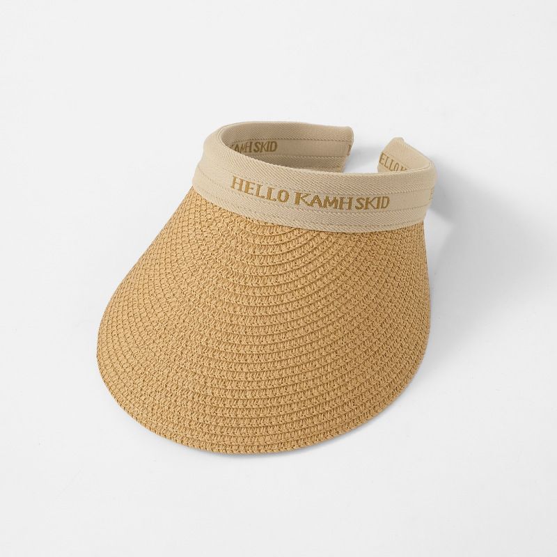  Quà tặng 20/10 cho sếp nữ, vợ, cô giáo, giáo viên nữ, mẹ và bạn gái, người yêu nữ quà tặng Mũ nón cói visor nửa đầu đi biển rộng vành tròn đẹp cho nữ AGANA - NC505 