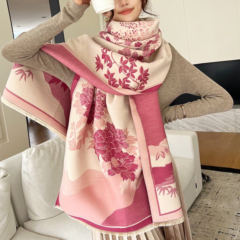  Khăn quàng choàng cổ len Cashmere cho nữ giữ ấm cao cấp phong cách Hàn Quốc đẹp sang trọng AGANA - KC476 