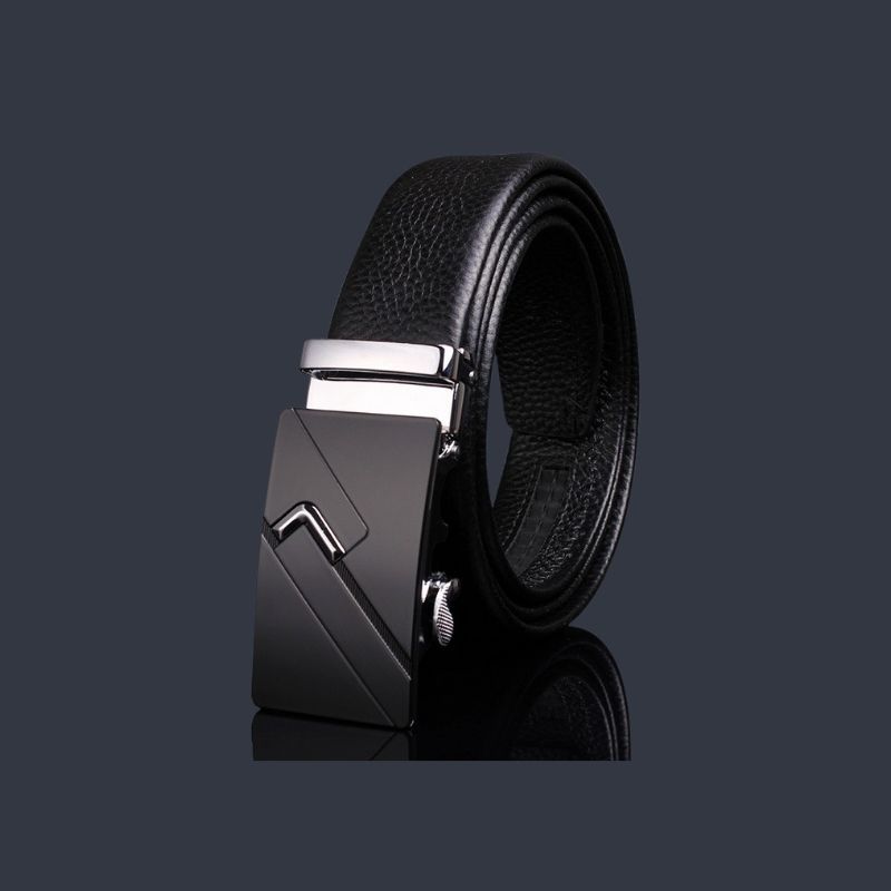  Quà tặng 20/11 cho đối tác nam, sếp nam, đồng nghiệp nam, người yêu nam ,bạn bè, anh trai hoặc người thân quà tặng Thắt lưng nam da bò thật khóa tự động hợp kim chống rỉ AGANA dây nịt nam cao cấp khóa lỗ kim da bò bền bỉ thời trang - Màu Đen - DNN019 