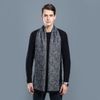  Khăn quàng choàng cổ nam Hàng Hiệu & Cao Cấp - Khăn len cashmere giữ ấm họa tiết màu Xám tro - KN009 