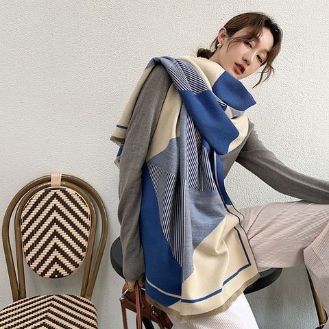  Khăn quàng choàng cổ len Cashmere cho nữ giữ ấm cao cấp phong cách Hàn Quốc đẹp sang trọng AGANA Khăn Phụ Kiện - KC466 
