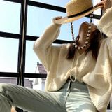  Quà tặng 20/11 cho sếp nữ, vợ, cô giáo, giáo viên nữ, mẹ và bạn gái, người yêu nữ quà tặng Mũ nón cói đi biển rộng vành tròn đẹp cho nữ AGANA - NC494 