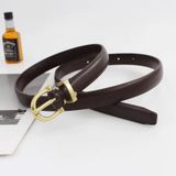  Thắt lưng nữ da bò thật AGANA dây nịt da thật đai váy da thật Hàn Quốc cao cấp phong cách hiện đại - DNT001 