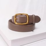  Thắt lưng nữ da bò thật AGANA dây nịt da thật đai váy da thật Hàn Quốc cao cấp phong cách hiện đại - DNT002 