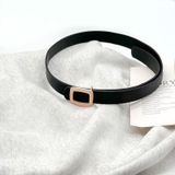  Thắt lưng nữ da bò thật AGANA dây nịt da thật đai váy da thật Hàn Quốc cao cấp phong cách hiện đại - DNT005 