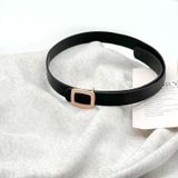  Thắt lưng nữ da bò thật AGANA dây nịt da thật đai váy da thật Hàn Quốc cao cấp phong cách hiện đại - DNT005 