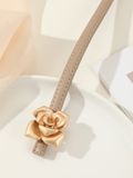  Thắt lưng nữ da bò thật AGANA dây nịt da thật đai váy da thật Hàn Quốc cao cấp phong cách hiện đại - DNT004 
