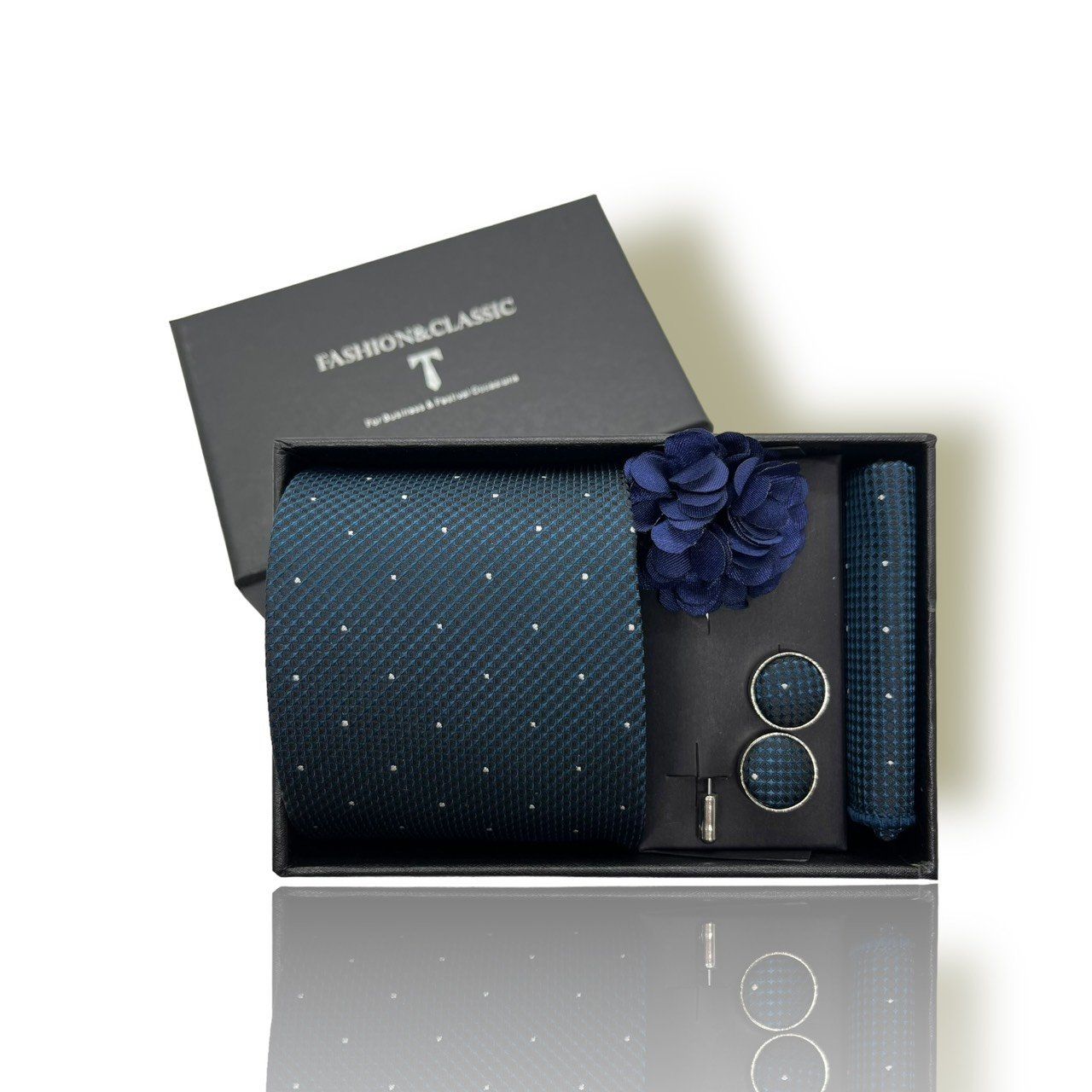  Quà tặng 20/11 cho đối tác nam, sếp nam, đồng nghiệp nam, người yêu nam ,bạn bè, anh trai hoặc người thân quà tặng Set cà vạt nam 4 món cao cấp làm quà tặng, caravat đẹp sang trọng - SCR016 