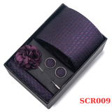  Quà tặng 20/11 cho đối tác nam, sếp nam, đồng nghiệp nam, người yêu nam ,bạn bè, anh trai hoặc người thân quà tặng Set cà vạt nam 4 món cao cấp làm quà tặng, caravat đẹp sang trọng - SCR009 