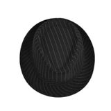  Mũ nón phớt Fedora nam vành nhỏ cao cấp AGANA nón cao bồi phong cách cổ điển pha lẫn hiện đại - Màu Đen Sọc Trắng - MFDN001 