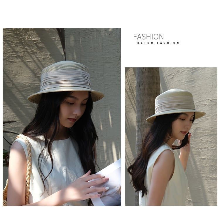  Quà tặng 20/11 cho sếp nữ, vợ, cô giáo, giáo viên nữ, mẹ và bạn gái, người yêu nữ quà tặng Mũ nón cói đi biển rộng vành tròn đẹp cho nữ AGANA - NC501 