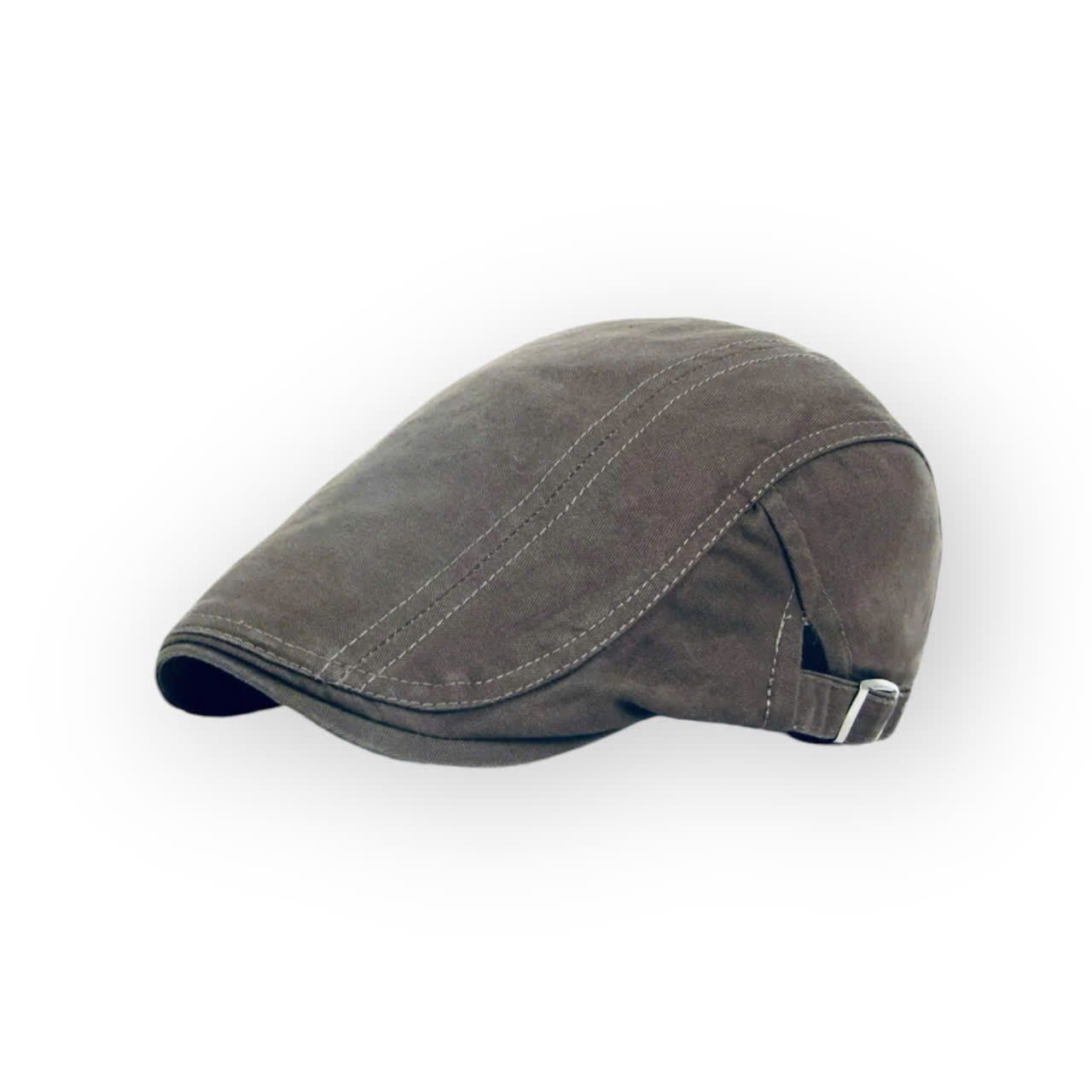  Mũ nón beret nam cao cấp AGANA mũ nồi nam phong cách Newboy cổ điển pha lẫn hiện đại - Màu Nâu Nhạt - MBRN006 