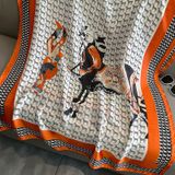  Quà tặng 20/11 cho sếp nữ, vợ, cô giáo, giáo viên nữ, mẹ và bạn gái, người yêu nữ quà tặng Khăn quàngchoàng cổ lụa cao cấp cho nữ văn phòng sở đẹp màu cam AGANA - KS211 