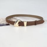  Thắt lưng nữ da bò thật AGANA dây nịt da thật đai váy da thật Hàn Quốc cao cấp phong cách hiện đại - DNT020 