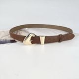  Thắt lưng nữ da bò thật AGANA dây nịt da thật đai váy da thật Hàn Quốc cao cấp phong cách hiện đại - DNT020 