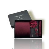  Quà tặng 20/11 cho đối tác nam, sếp nam, đồng nghiệp nam, người yêu nam ,bạn bè, anh trai hoặc người thân quà tặng Set cà vạt nam 4 món cao cấp làm quà tặng, caravat đẹp sang trọng - SCR006 