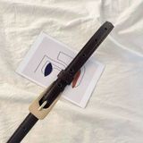  Thắt lưng nữ da bò thật AGANA dây nịt da thật đai váy da thật Hàn Quốc cao cấp phong cách hiện đại - DNT008 