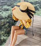  Quà tặng 20/11 cho sếp nữ, vợ, cô giáo, giáo viên nữ, mẹ và bạn gái, người yêu nữ quà tặng Mũ nón cói đi biển rộng vành tròn đẹp cho nữ AGANA - NC520 