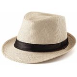  Quà tặng 20/11 cho đối tác nam, sếp nam, đồng nghiệp nam, người yêu nam ,bạn bè, anh trai hoặc người thân quà tặng Mũ nón phớt Fedora nam cói vành nhỏ cao cấp AGANA nón cao bồi phong cách cổ điển pha lẫn hiện đại - Màu Be  - MFDN003 
