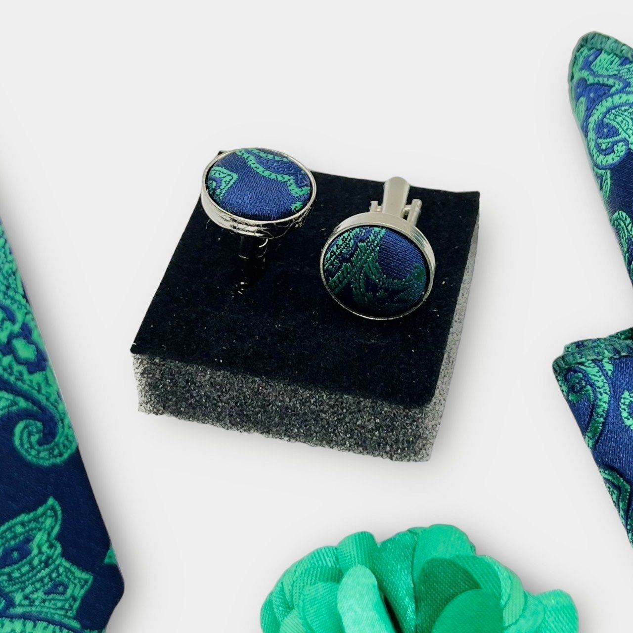  Set cà vạt nam 4 món cao cấp làm quà tặng, caravat đẹp sang trọng - SCR023 