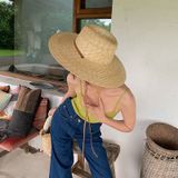  Quà tặng 20/11 cho sếp nữ, vợ, cô giáo, giáo viên nữ, mẹ và bạn gái, người yêu nữ quà tặng Mũ nón cói đi biển rộng vành tròn đẹp cho nữ AGANA - NC493 