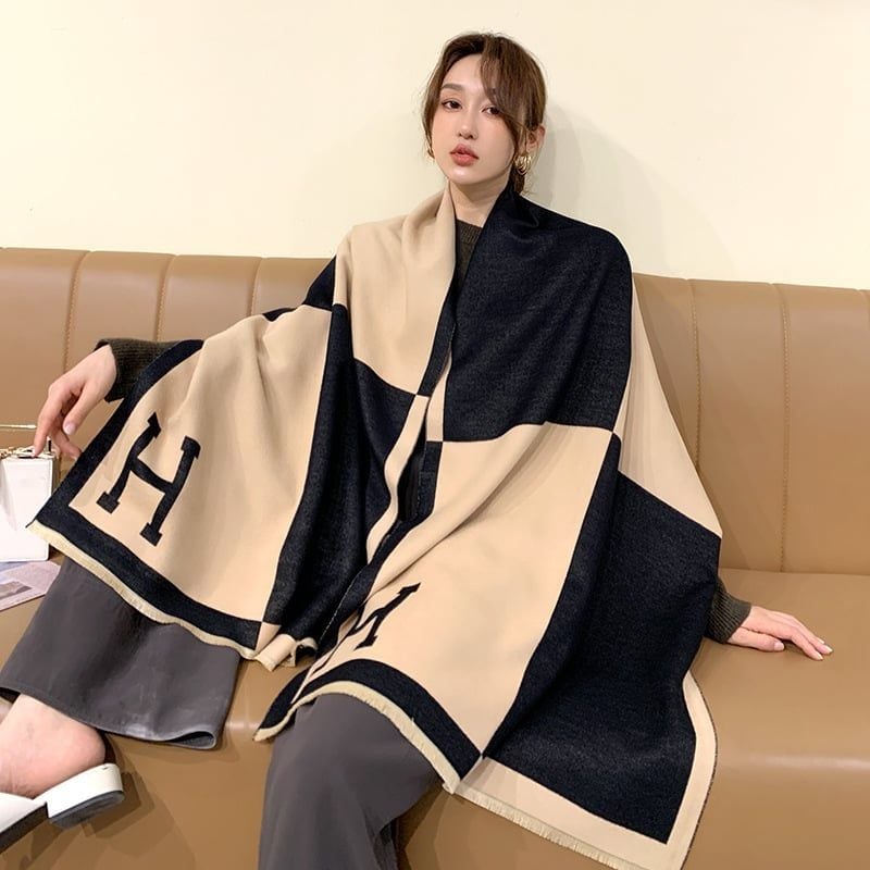  Khăn quàng choàng cổ len Cashmere cho nữ giữ ấm cao cấp phong cách Hàn Quốc đẹp sang trọng AGANA - KC471 