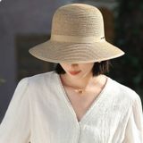  Mũ nón cói đi biển rộng vành tròn đẹp cho nữ AGANA - NC526 