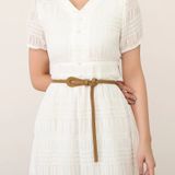  Thắt lưng nữ da bò thật AGANA dây nịt da thật đai váy da thật Hàn Quốc cao cấp phong cách hiện đại - DNT023 