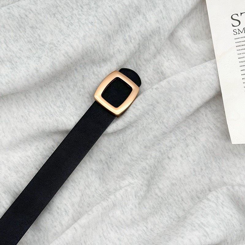  Thắt lưng nữ da bò thật AGANA dây nịt da thật đai váy da thật Hàn Quốc cao cấp phong cách hiện đại - DNT005 