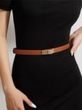  Thắt lưng nữ da bò thật AGANA dây nịt da thật đai váy da thật Hàn Quốc cao cấp phong cách hiện đại - DNT010 
