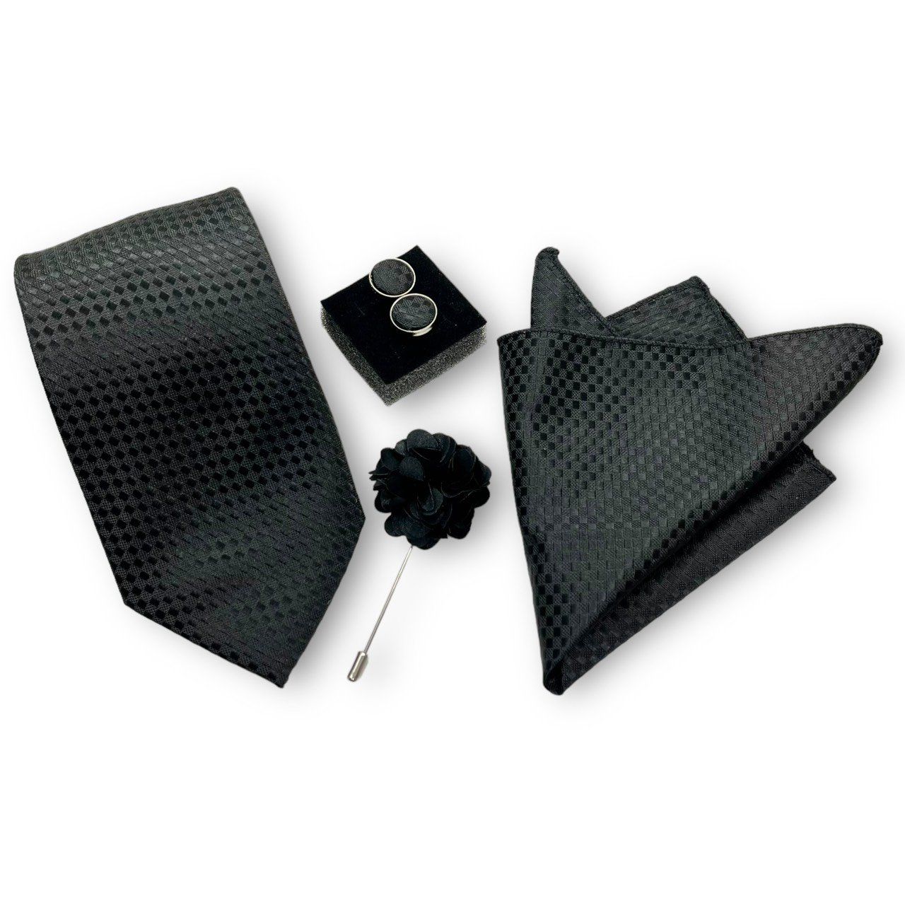  Set cà vạt nam 4 món cao cấp làm quà tặng, caravat đẹp sang trọng - SCR002 