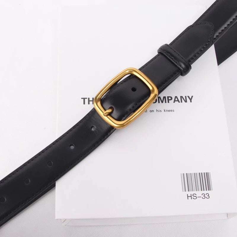  Thắt lưng nữ da bò thật AGANA dây nịt da thật đai váy da thật Hàn Quốc cao cấp phong cách hiện đại - DNT002 