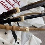  Thắt lưng nữ da bò thật AGANA dây nịt da thật đai váy da thật Hàn Quốc cao cấp phong cách hiện đại - DNT008 