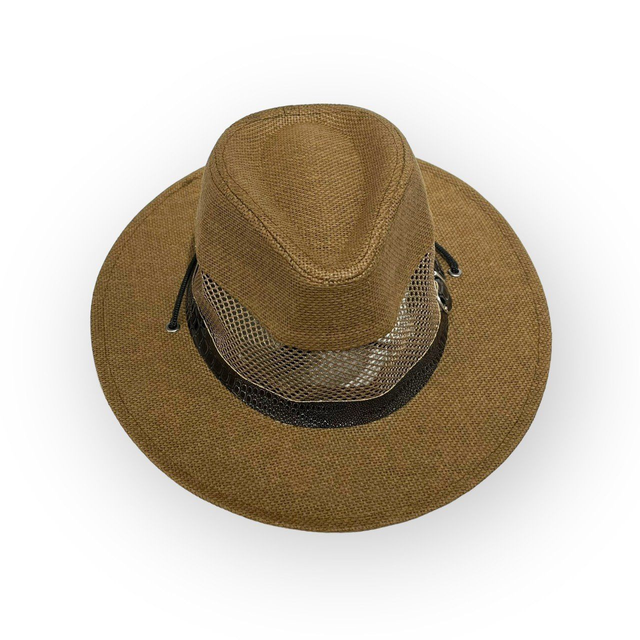  Quà tặng 20/11 cho đối tác nam, sếp nam, đồng nghiệp nam, người yêu nam ,bạn bè, anh trai hoặc người thân quà tặng Mũ nón phớt Fedora cói lưới thắt da dành cho nam cao cấp AGANA nón cao bồi phong cách cổ điển pha lẫn hiện đại - Màu Nâu Đậm - MFDN007 