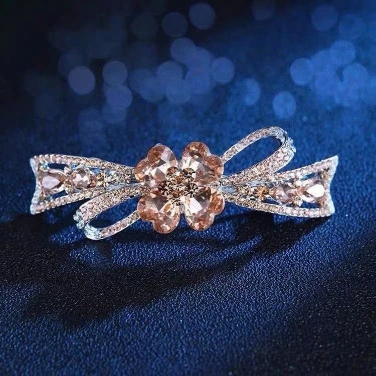  Quà tặng 20/11 cho sếp nữ, vợ, cô giáo, giáo viên nữ, mẹ và bạn gái, người yêu nữ quà tặng Kẹp (cặp) tóc cao cấp AGANA - Ghim kẹp tóc nữ đẹp đính đá hoa sang trọng phù hợp làm quà tặng mọi dịp - KDD103 