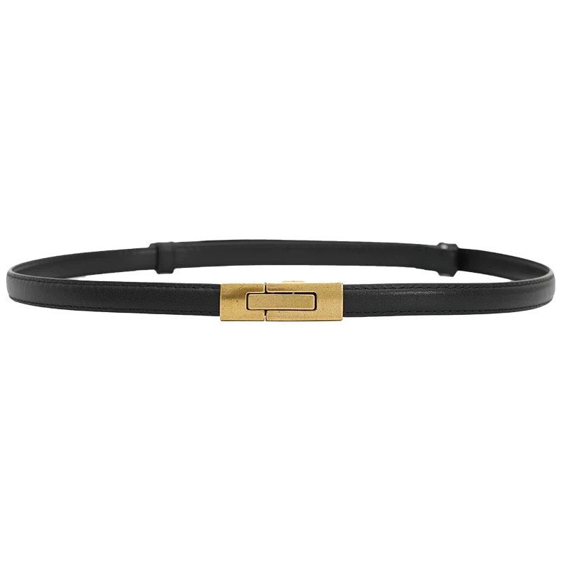  Thắt lưng nữ da bò thật AGANA dây nịt da thật đai váy da thật Hàn Quốc cao cấp phong cách hiện đại - DNT022 