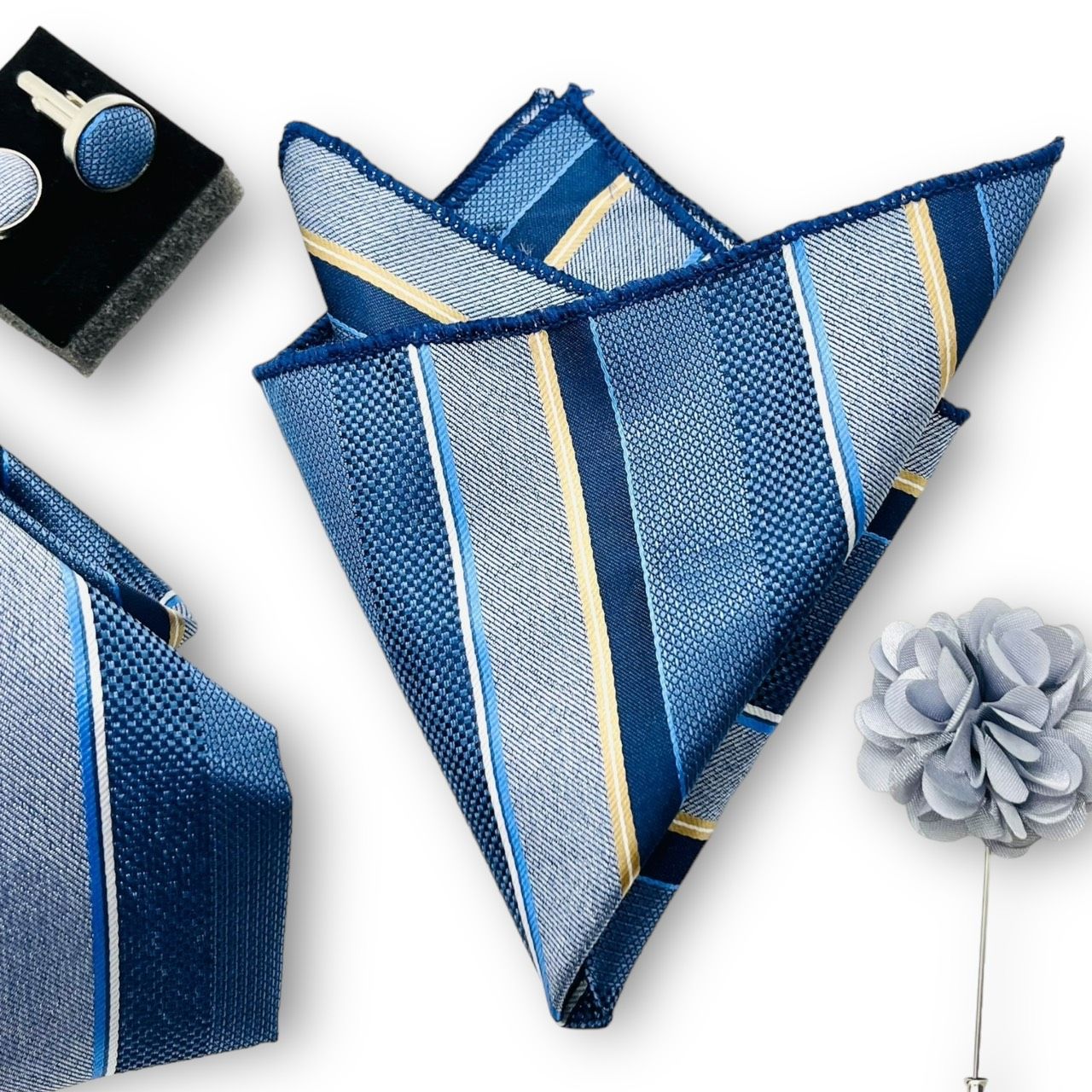  Quà tặng 20/10 cho đối tác nam, sếp nam, đồng nghiệp nam, người yêu nam ,bạn bè, anh trai hoặc người thân quà tặng Set cà vạt nam 4 món cao cấp làm quà tặng, caravat đẹp sang trọng - SCR033 