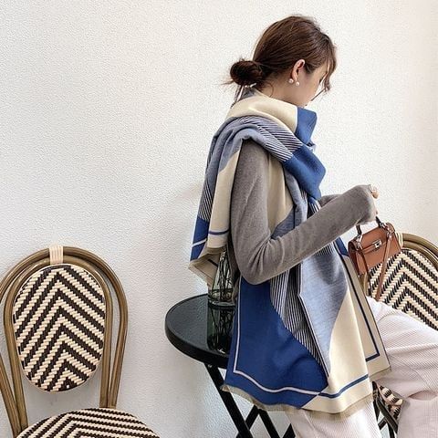  Khăn quàng choàng cổ len Cashmere cho nữ giữ ấm cao cấp phong cách Hàn Quốc đẹp sang trọng AGANA Khăn Phụ Kiện - KC466 