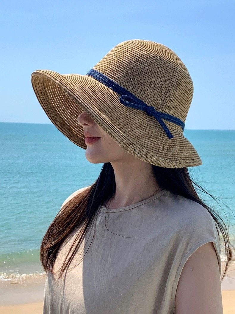  Quà tặng 20/10 cho sếp nữ, vợ, cô giáo, giáo viên nữ, mẹ và bạn gái, người yêu nữ quà tặng Mũ nón cói đi biển rộng vành tròn đẹp cho nữ AGANA - NC500 