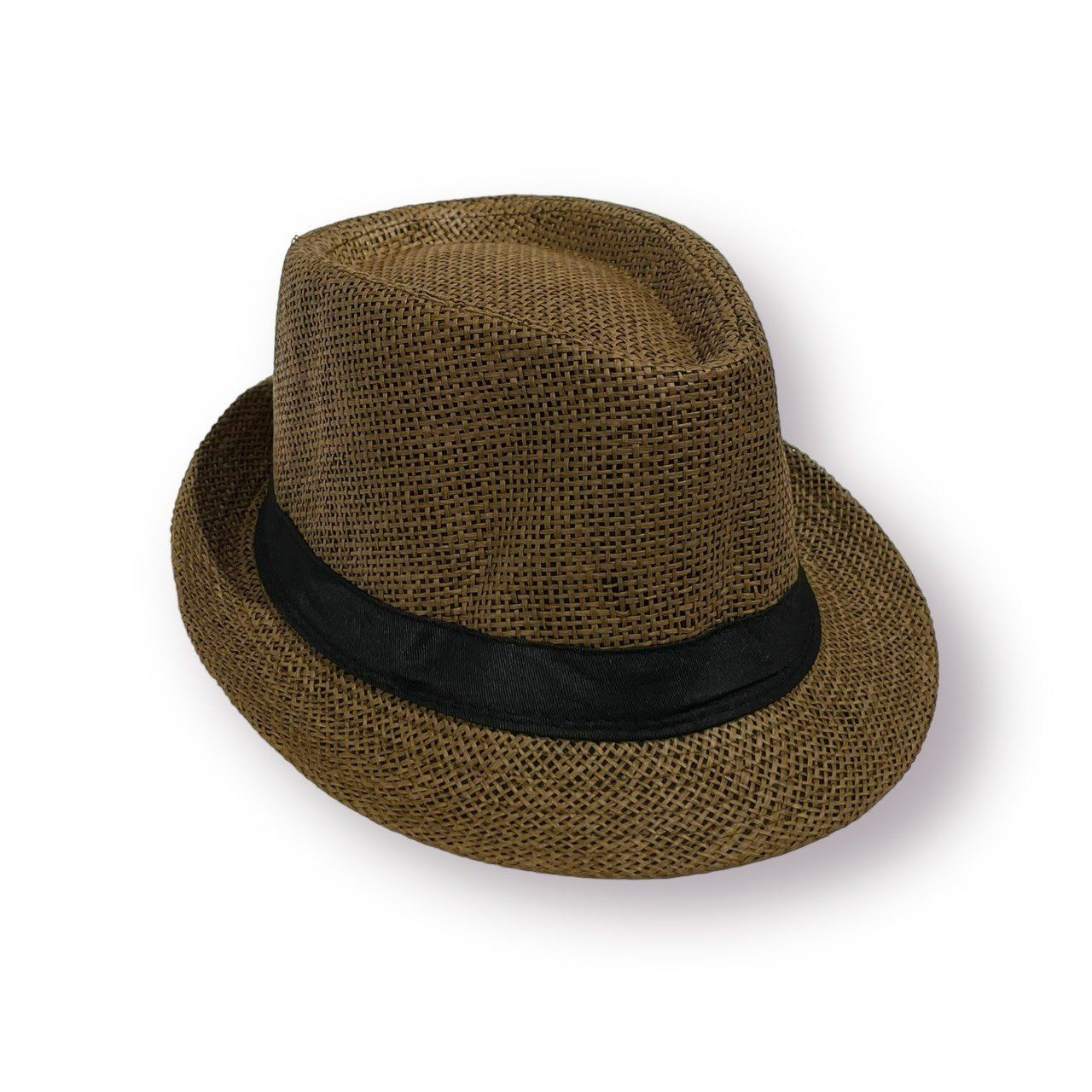  Quà tặng 20/11 cho đối tác nam, sếp nam, đồng nghiệp nam, người yêu nam ,bạn bè, anh trai hoặc người thân quà tặng Mũ nón phớt Fedora nam cói vành nhỏ cao cấp AGANA nón cao bồi phong cách cổ điển pha lẫn hiện đại - Màu Nâu Đậm  - MFDN003 