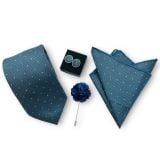  Set cà vạt nam 4 món cao cấp làm quà tặng, caravat đẹp sang trọng - SCR016 