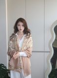  Khăn quàng choàng cổ lụa cao cấp cho nữ văn phòng sở đẹp màu vàng AGANA - KS188 