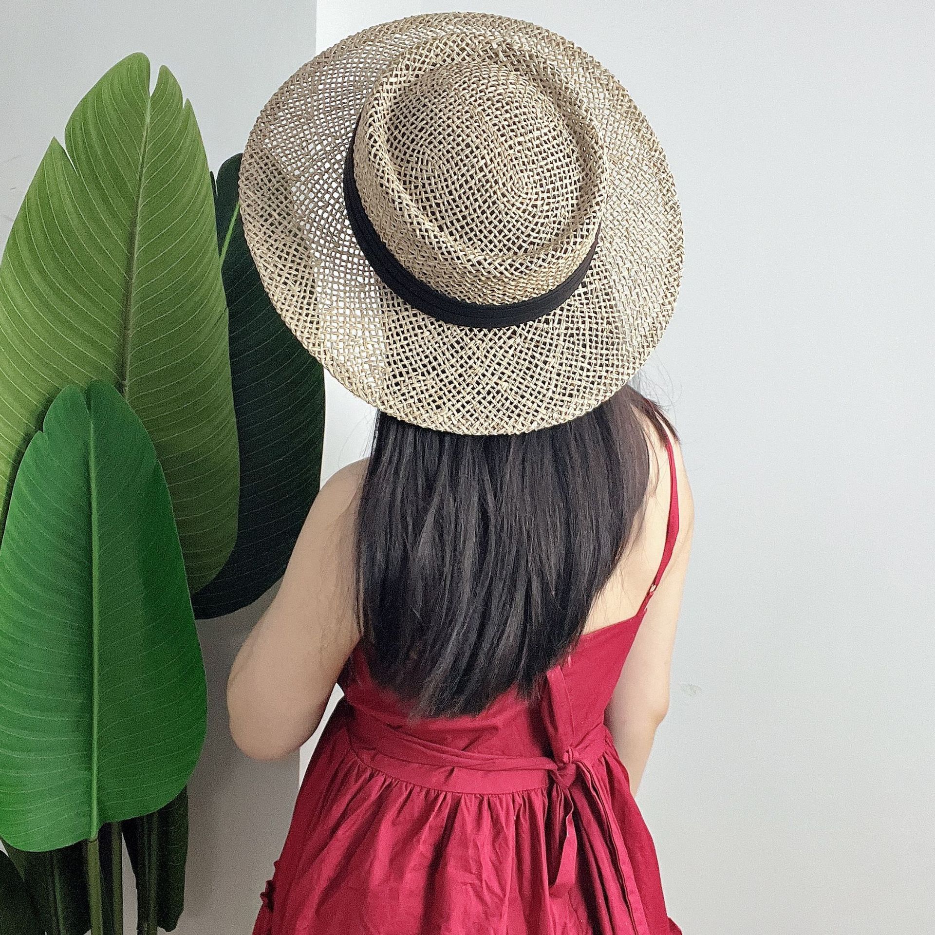  Quà tặng 20/11 cho sếp nữ, vợ, cô giáo, giáo viên nữ, mẹ và bạn gái, người yêu nữ quà tặng Mũ nón cói đi biển rộng vành tròn đẹp cho nữ AGANA - NC509 