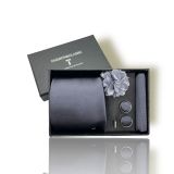  Quà tặng 20/11 cho đối tác nam, sếp nam, đồng nghiệp nam, người yêu nam ,bạn bè, anh trai hoặc người thân quà tặng Set cà vạt nam 4 món cao cấp làm quà tặng, caravat đẹp sang trọng - SCR015 