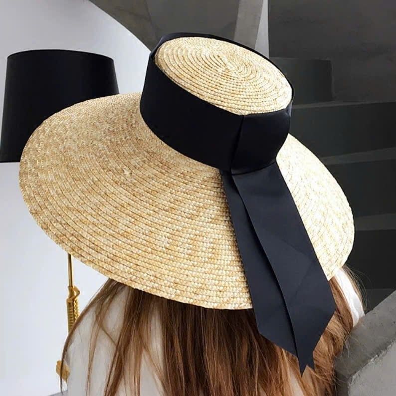  Quà tặng 20/10 cho sếp nữ, vợ, cô giáo, giáo viên nữ, mẹ và bạn gái, người yêu nữ quà tặng Mũ nón cói đi biển rộng vành tròn đẹp cho nữ vintage sợi tự nhiên cao cấp - NC446 
