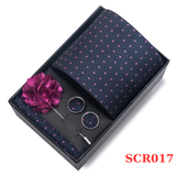  Set cà vạt nam 4 món cao cấp làm quà tặng, caravat đẹp sang trọng - SCR017 