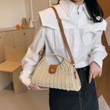  Túi cói đi biển vintage thời trang nữ phong cách cầm tay Hàn Quốc đẹp cổ điển - TC116 