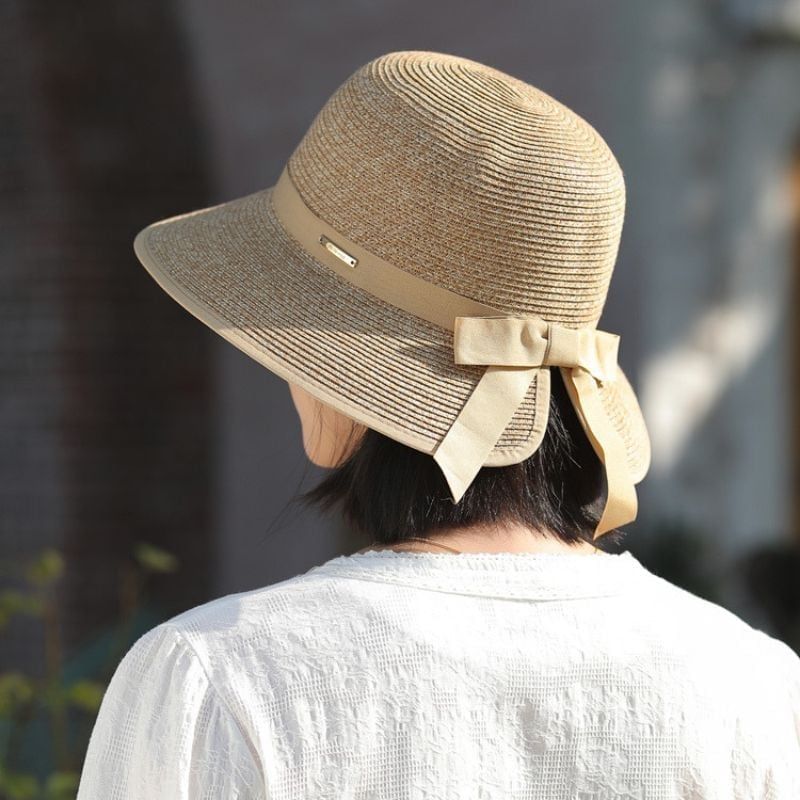  Quà tặng 20/11 cho sếp nữ, vợ, cô giáo, giáo viên nữ, mẹ và bạn gái, người yêu nữ quà tặng Mũ nón cói đi biển rộng vành tròn đẹp cho nữ AGANA - NC526 