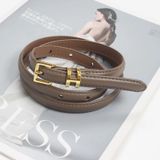  Thắt lưng nữ da bò thật AGANA dây nịt da thật đai váy da thật Hàn Quốc cao cấp phong cách hiện đại - DNT013 